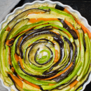 Torta salgada em espiral com legumes, tiande legumes!