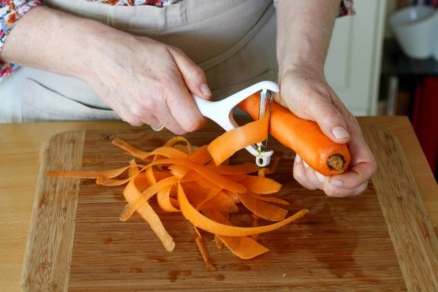 Preparar s cenouras