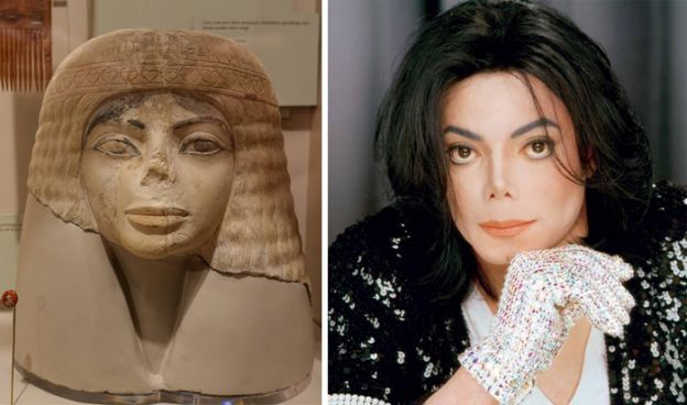 1 - Estátua Egípcia, e Michael Jackson