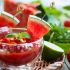 Gaspacho com tomates e melancia