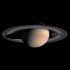 6 - Aqui, vemos o tamanho da terra (bem, seis terras) em relação a Saturno