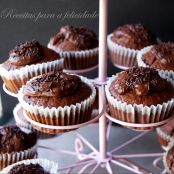 Cupcakes de Chocolate com cobertura  - Etapa 1