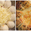 Bolinhas de pão de alho com molho sabor pizza: imperdível!