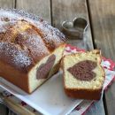 Cake de baunilha e seu verdadeiro coração de chocolate. Receita passo a passo