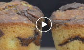 Deliciosos muffins marmorizados de Nutella super fáceis de fazer!