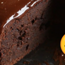 Incrivelmente bom: brownie de chocolate com cobertura!