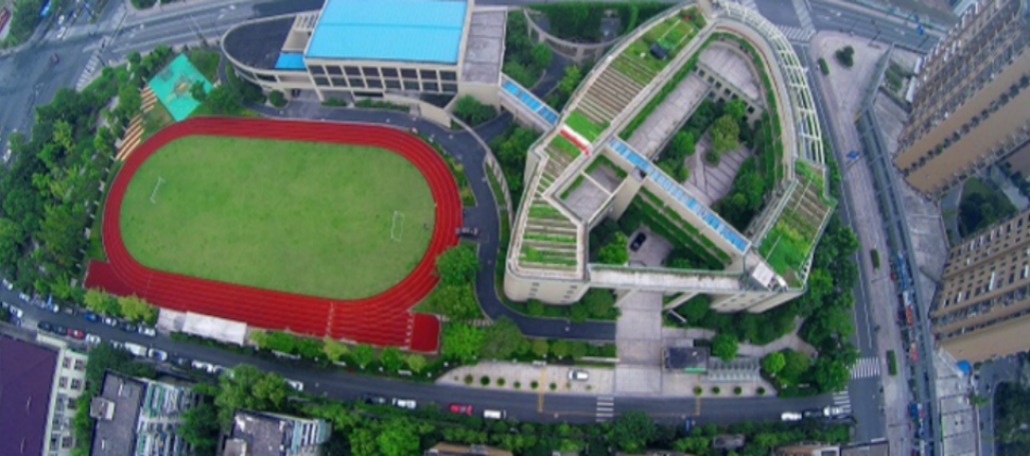 Escola da China produz alimentos em uma enorme horta no telhado do seu prédio!