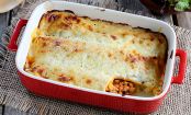 Enchiladas com cubinhos de bacon defumado!