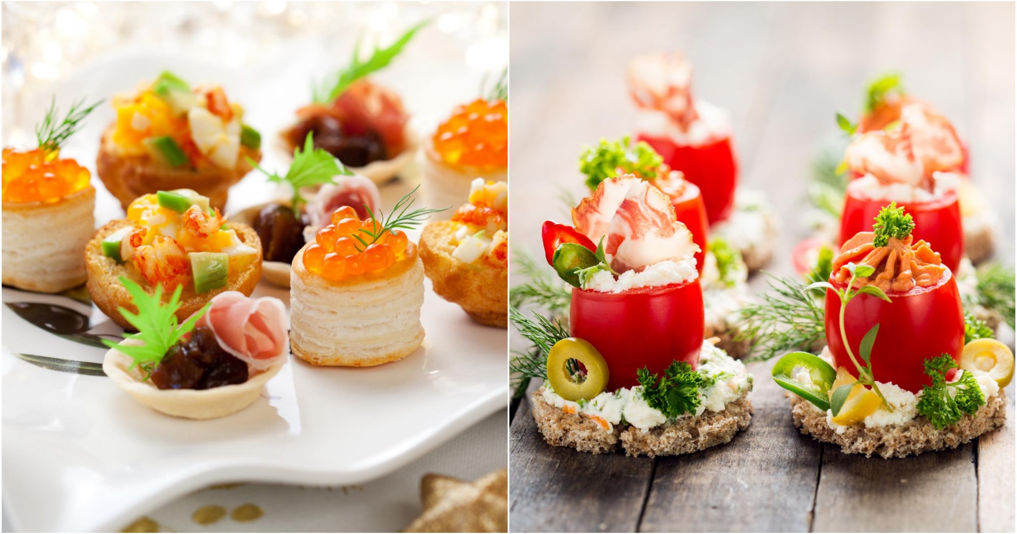 Como preparar um aperitivo festivo e