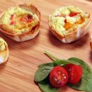 Mini quiches prontas em minutos: seu lanche de hoje!