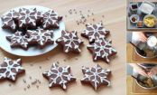 Biscoitos flocos de neve: lindos e deliciosos!