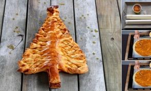 Aperitivos de Natal: árvore fácil de massa folhada com 3 ingredientes