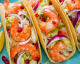 Deliciosos tacos de camarão e vegetais sem precisar ir ao México!