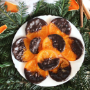 Um clássico do Natal: Laranjas cristalizadas com chocolate!