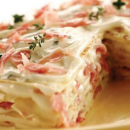 A melhor ideia para o lanche: BOLO de PANQUECA SALGADO com bechamel e presunto!