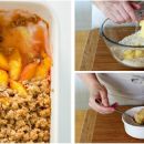 Receita passo a passo: como fazer um crumble de pêssegos?