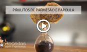 Vídeo Receita: Pirulitos assados de queijo parmesão e sementes de papoula