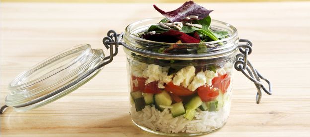 Já pensou em levar seu almoço ou lanche para o trabalho em lindos potes de vidro?