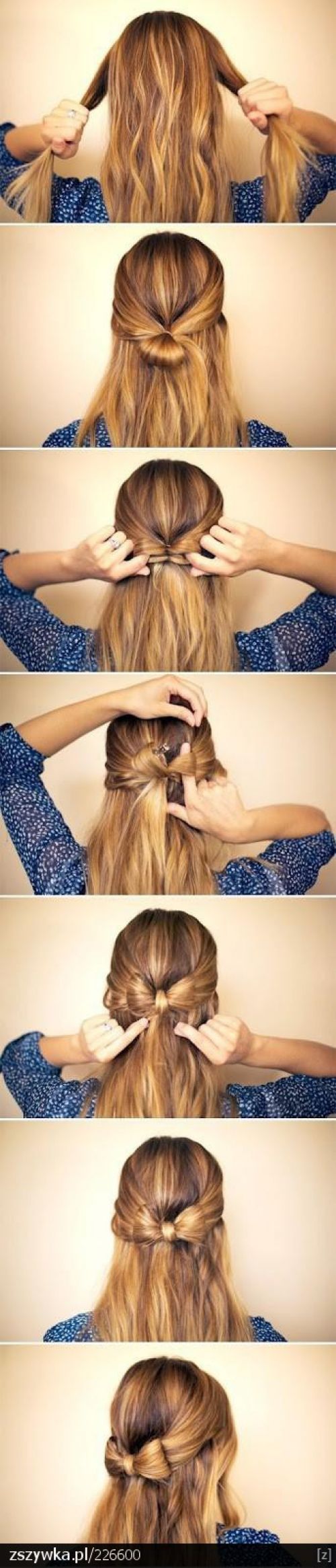 Passo a passo penteado borboleta