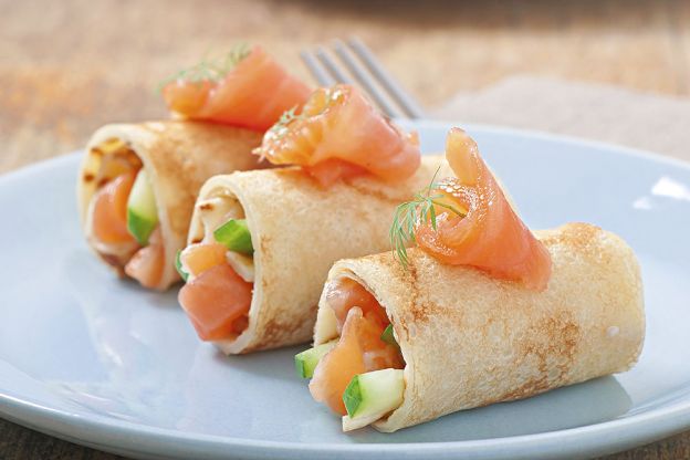 10 ideias de receitas em torno do salmão - panquecas
