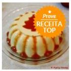 Mousse de queijo com coulis de goiabada