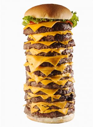 Excalibur, o cheeseburguer gigante da Let's Eat