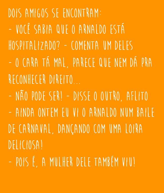 Piada de comida  - Piada de Comida - Foi num baile de Carnaval!