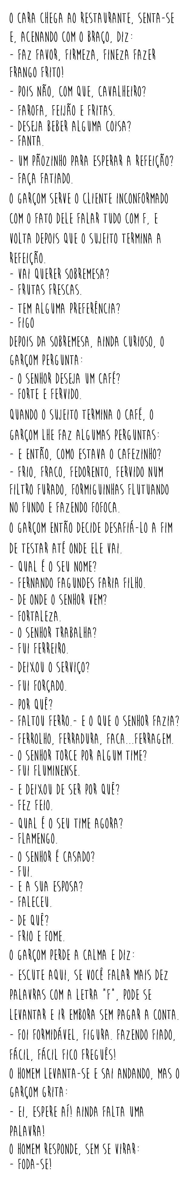 Rindo na Cozinha - Falando fácil, facilmente falo!