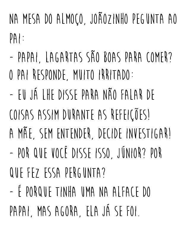 Piada de comida - Lagarta na hora do almo&ccedil;o, n&atilde;o d&aacute;!