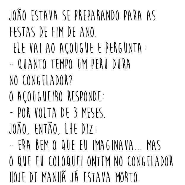 Quanto tempo um peru dura no congelador?