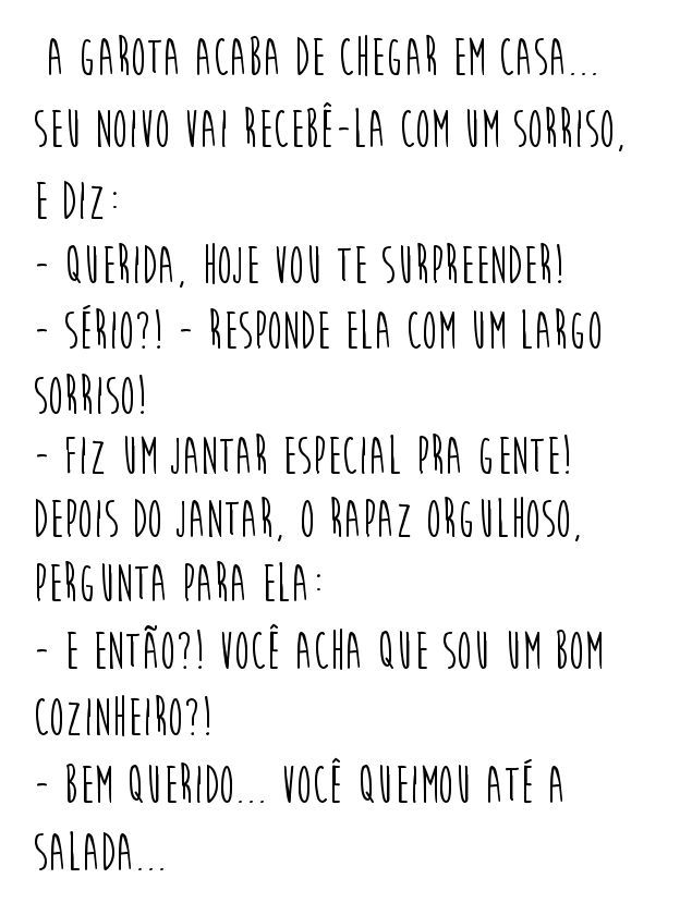 Piada de comida - quando seu namorado &eacute; um grande chef de cozinha!