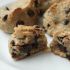 Cookies com pepitas de chocolate