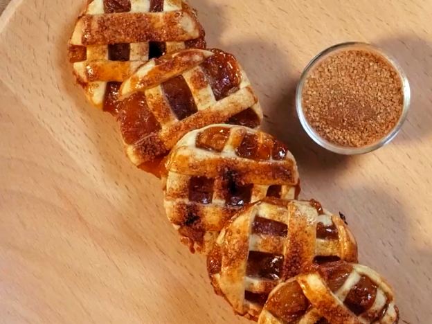 Biscoitos torta de maçã