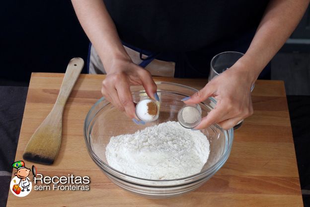 Preparação da massa