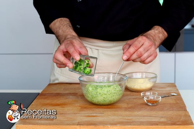 Preparação dos brócolis