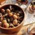 Batatas e cogumelos