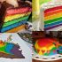 Rainbow cake (bolo arco-iris)