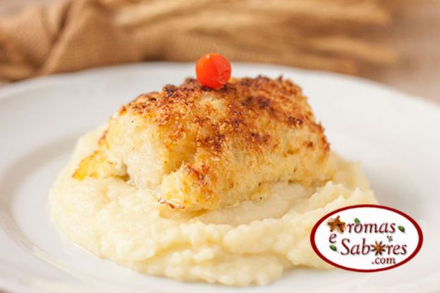 Bacalhau empanado de forno