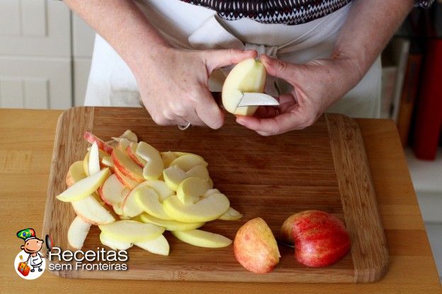 Cortar maçãs
