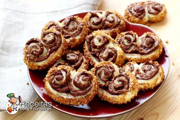 Como fazer palmiers com Nutella?