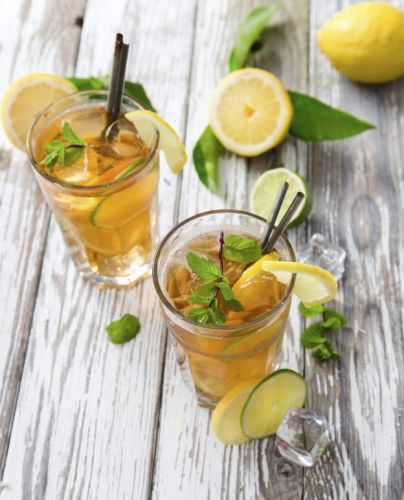 O chá gelado caseiro