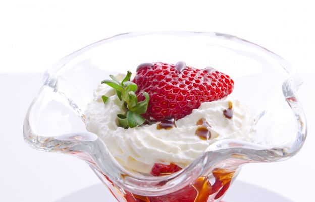 Morangos com  chantilly