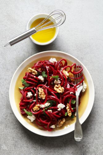 Macarrão de beterraba