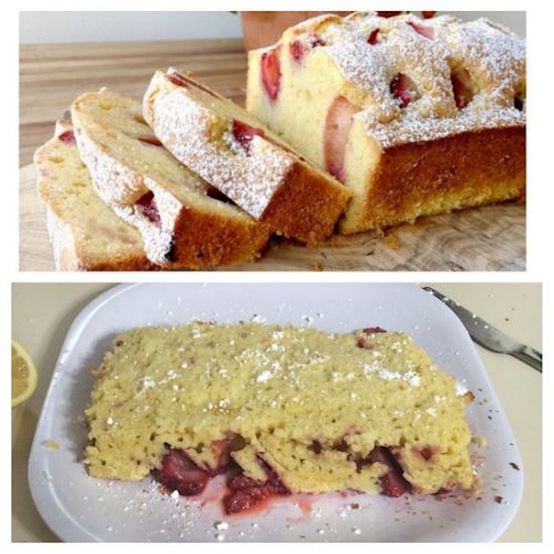 2 - Quando você idealiza seu bolo, como o da receita, mas o resultado não é bem aquele.