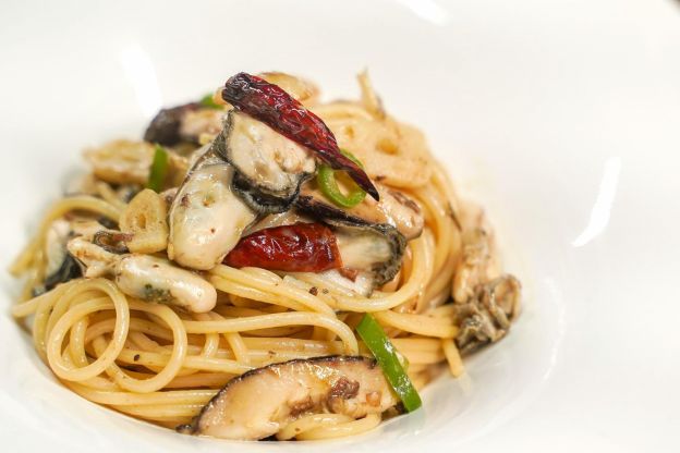 Espaguetis con sardinas