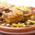 Tajine de frango com azeitonass