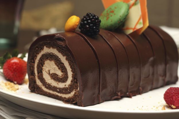 Rocambole de chocolate
