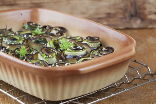 Gratinado de abobrinha e berinjela