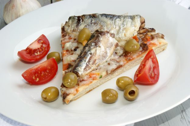 Pizza de sardinhas