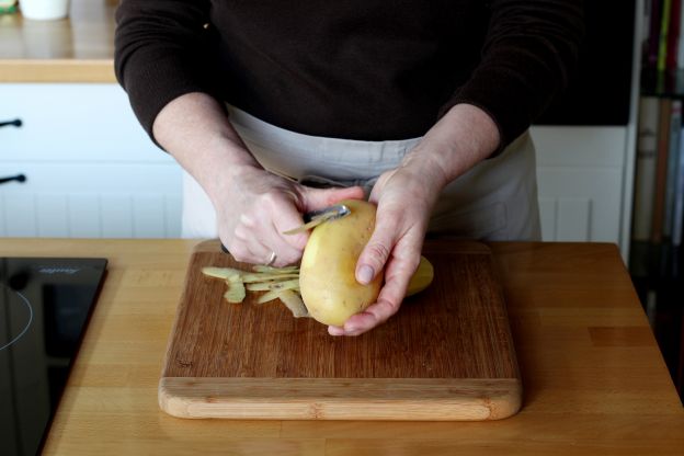 Preparar as batatas